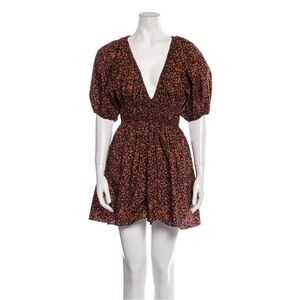 Matteau plunge floral dress